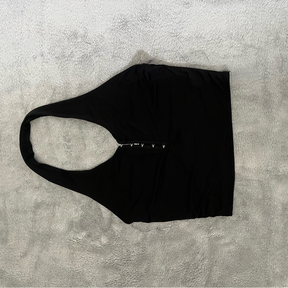 Black Halter Top